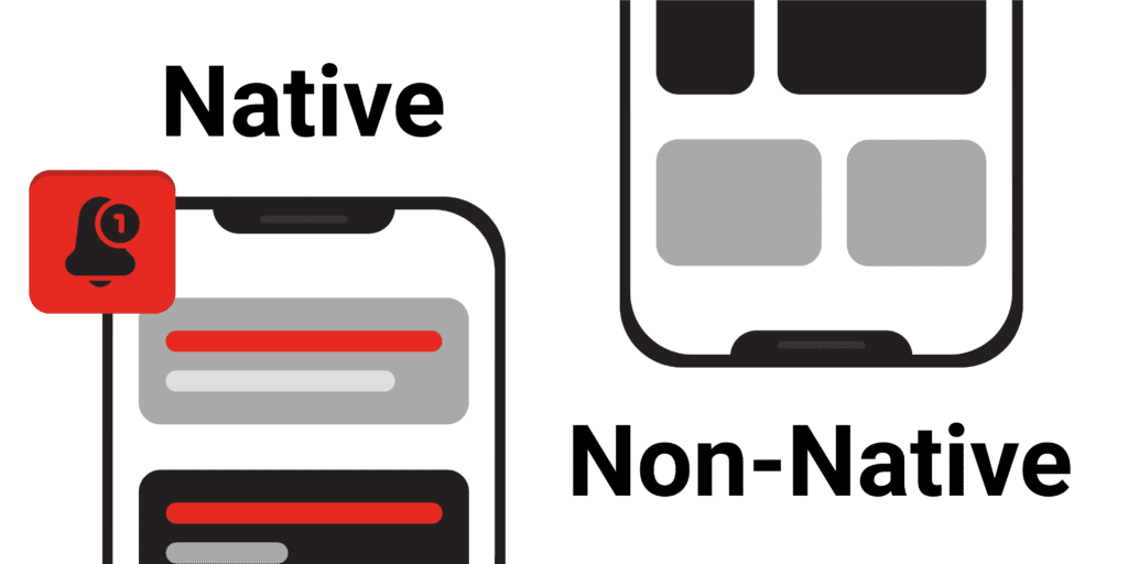 Native vs non-native app