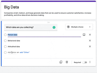 Create a Google Forms Project