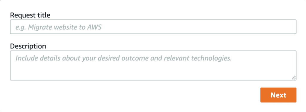 AWS IQ Request