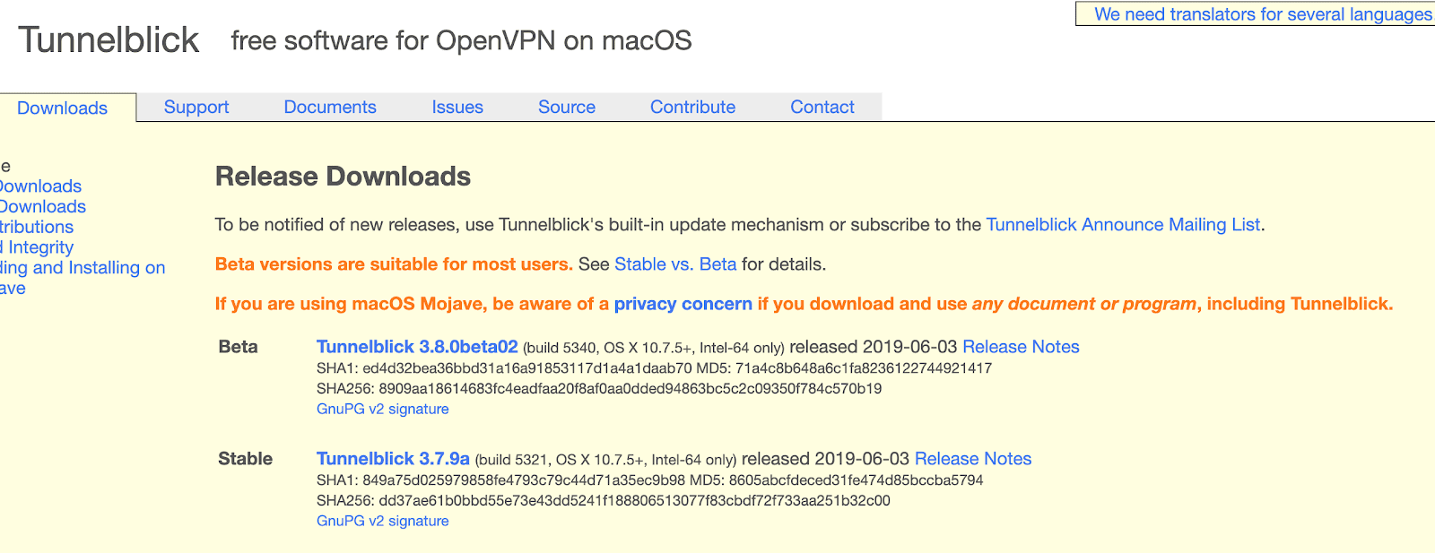 tunnelblick mac configuration