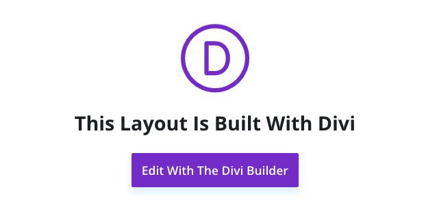 Edit With the Divi Builder