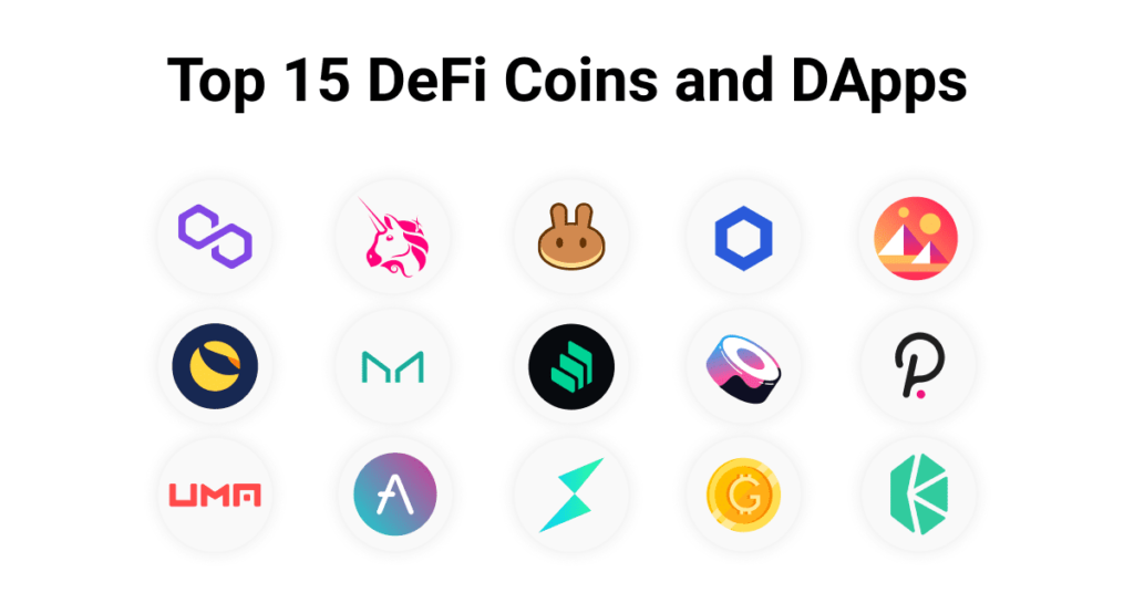 Top DeFi Crypto Coins and DApps