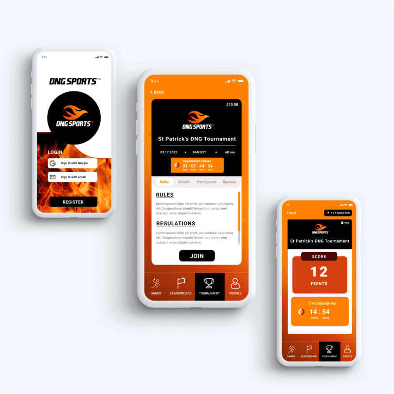 Design for DNG Sports-Android