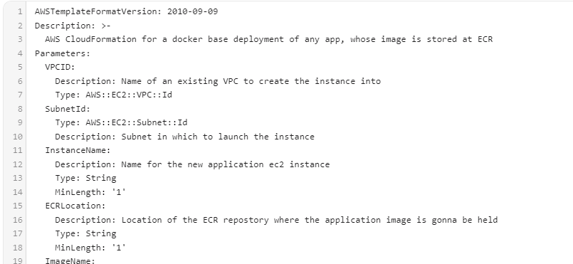 AWS CloudFormation Structure Template